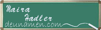 Maira Hadler Visitenkarte